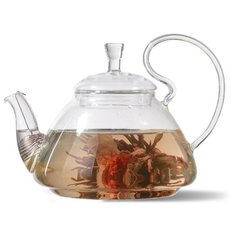 Tima Стеклянный заварочный чайник дикая вишня (пружина в носике) 1.1 л