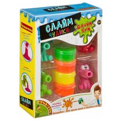 Игровой набор Bondibon "Слайм Бум: Слайм Чудики" 4 фигурки и слаймы