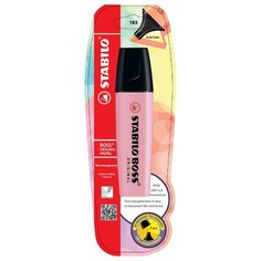 Маркер-текстовыделитель BOSS ORIGINAL Pastel, пастельные цвета 1 шт pink Stabilo