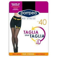 Женские колготки Pompea, TAGLIA 40 den, с моделирующими фигуру шортиками, размер 2, черный