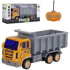 Машинка детская на радиоуправлении детская, "Грузовик", 1:30, свет, 4 канала, цвет серый, в/к 32*10*15,5 см Компания Друзей