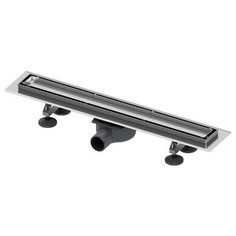 Дренажный канал TECE TECElinus 700 мм с матовой решеткой steel и основой для плитки tile 15103079