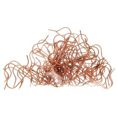 КРЮЧКИ темно-золотые (медные) для елочных игрушек и украшений, 35х0.8 мм, упаковка 50 шт., Kaemingk 400001