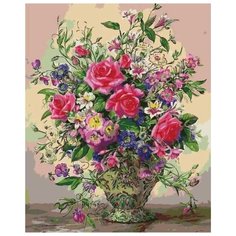 Картина по номерам Цветной (Premium) "Нежный натюрморт", 40x50 см