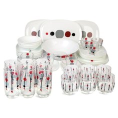 Столовый сервиз SWEET LINE KYOKO 50 пр. 6 перс. Luminarc
