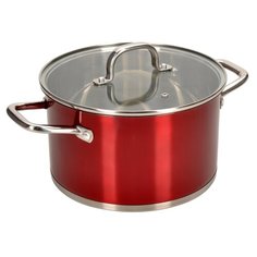 Кастрюля STENDAL 6,3л 24*14см стеклянная крышка Regent Inox
