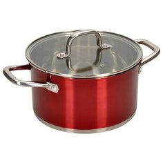 Кастрюля STENDAL 4,5л 22*12см стеклянная крышка Regent Inox