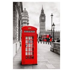 Картина на холсте 40x57 см "Улица Лондона", ПринтДекор, PR-PH-168 Ekoramka