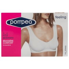 Бюстгальтер бесшовный Pompea, BRASSIERE COMFORT из мягкой микрофибры, размер S/M, бежевый