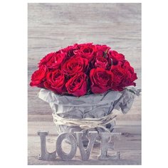 Картина на холсте 40x57 см "Love", ПринтДекор, PR-PH-171 Ekoramka