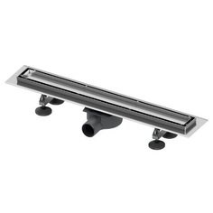 Дренажный канал TECE TECElinus 900 мм с матовой решеткой steel и основой для плитки tile 15103099