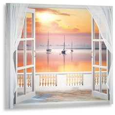 Картина на холсте CV 1247 Декоретто Art Холст Вид на закатное море Decoretto