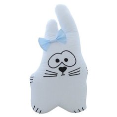 Подушка-бортик "Заяц белый с голубым бантиком", 40*30 см, 100% хлопок Childrens Textiles