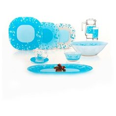 Столовый сервиз NEO CARINA JAZZY LT BLUE 69 пр. 6 перс. ОАЭ 78129 Luminarc