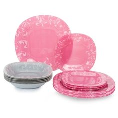Столовый сервиз NEO CARINA JAZZY PINK 69 пр. 6 перс. ОАЭ 78130 Luminarc