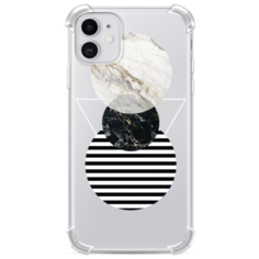Противоударный силиконовый чехол Пирамида из кругов на iPhone 11 Case Place