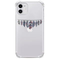 Противоударный силиконовый чехол Гирлянда из перьев 1 на iPhone 11 Case Place