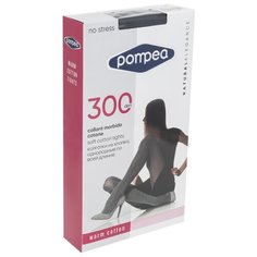 Женские колготки из хлопка 300 den Pompea, DCL COTTON, размер 3, черный