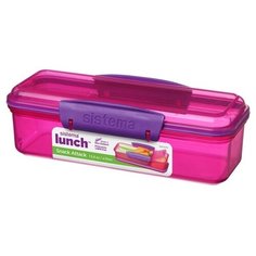 Контейнер с разделителем Lunch (410 мл), 19х7.8х5.85 см 41479 Sistema