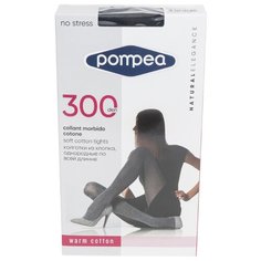 Женские колготки из хлопка 300 den Pompea, DCL COTTON, размер 5, синий
