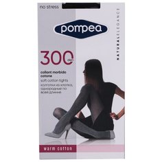 Женские колготки из хлопка 300 den Pompea, DCL COTTON, размер 2, черный