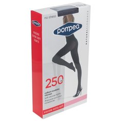 Женские колготки Pompea, из вискозы 250 den, размер 4, синий меланж