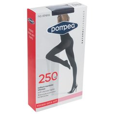 Женские колготки Pompea, из вискозы 250 den, размер 2, серый меланж