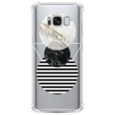 Противоударный силиконовый чехол Пирамида из кругов на Samsung Galaxy S8 Case Place