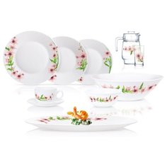 Столовый сервиз MUGUET 46 пр. 6 перс. ОАЭ 68303 Luminarc