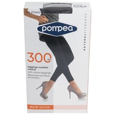 Женские леггины из хлопка 300 den Pompea, DPC LEGGINS, размер 4, серый меланж