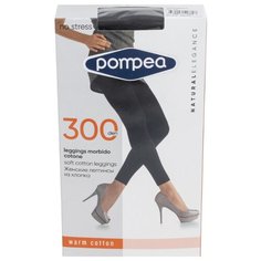 Женские леггины из хлопка 300 den Pompea, DPC LEGGINS, размер 4, черный