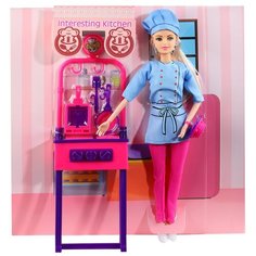 Кукла для девочек "Повар" с аксессуарами, в/к 20*5,6*32,5 см Компания Друзей