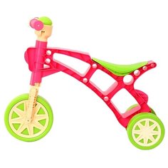 Каталка Orion Самоделкин, 3 колеса, с клаксоном, зелено-розовая Орион