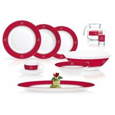 Столовый набор ЭССЕНС РУБИС 46 предметов Luminarc