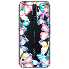 Силиконовый чехол Рамка из бабочек на Oppo A5 (2020) Case Place