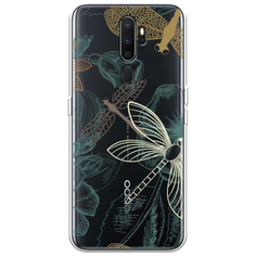 Силиконовый чехол Тени стрекоз на Oppo A5 (2020) Case Place