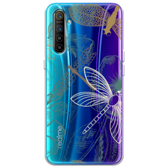 Силиконовый чехол Тени стрекоз на Realme XT Case Place