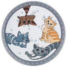 Поднос сервировочный Agness Озорные коты 33х2,1 см (898-020)