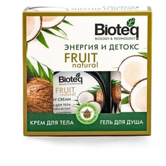 Набор №5 BIOTEQ Энергия и детокс: гель для душа 180 мл+ крем для тела энергия и детокс 150 мл