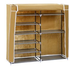 Этажерка для обуви (шкаф тканевый) DEKO DKCL02 BEIGE, размер XL, 6 полок, 120х110х30 см, бежевый