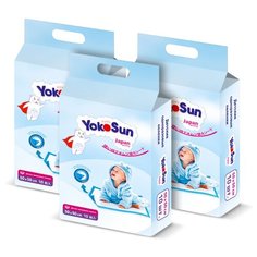 Набор YokoSun Детские одноразовые пеленки размер 50*50, 30 шт, (3 уп * 10 шт), кор.