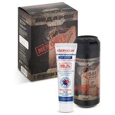 Подарочный набор VILSEN для мужчин "С мужским характером": Средство для мытья 3в1 400мл и Гель антибактериальный для рук 100мл