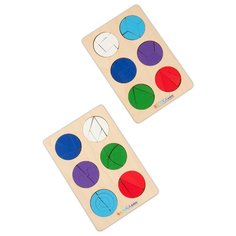 Головоломка деревянная Круги Никитина 2 уровень, для детей 4-6 лет Raduga Kids