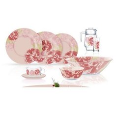 Столовый сервиз PASTEL PINK 46 пр. 6 перс. ОАЭ 66411 Luminarc