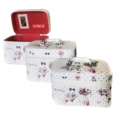 Набор бьюти кейсов из 3 шт. "Романтика. Paris" блёстки Beauty Style