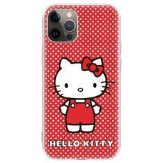 Чехол накладка лицензия Hello Kitty iPhone 12 / 12 Pro айфон 12 / 12 про c принтом Deppa