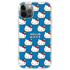 Чехол накладка лицензия Hello Kitty iPhone 12 / 12 Pro айфон 12 / 12 про c принтом Deppa