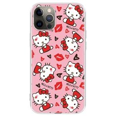 Чехол накладка лицензия Hello Kitty iPhone 12 / 12 Pro, айфон 12 / 12 про c принтом 23 Deppa