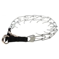 Ошейник строгий усиленный с пряжкой и разворотной пластиной 60 см - 3,2 * 24 мм My Pet