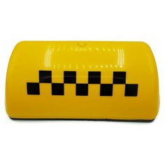 Фонарь ТАКСИ шашечки 290х130х90мм, 6 магнитов, с подсветкой, желтый Dollex